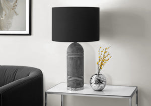 Topaz Grey Resin Table Lamp | Ortholuxe Home