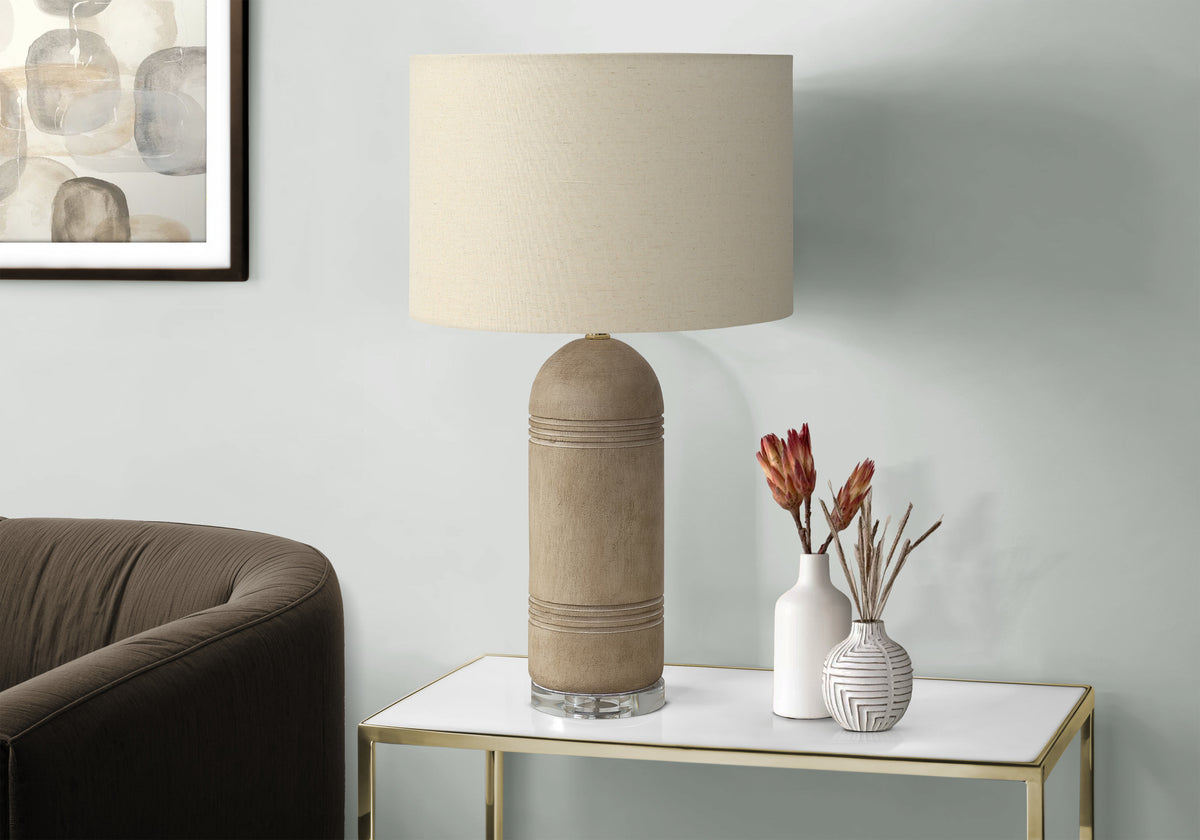 Topaz Brown Resin Table Lamp | Ortholuxe Home