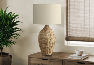 Topaz Natural Rattan Table Lamp | Ortholuxe Home
