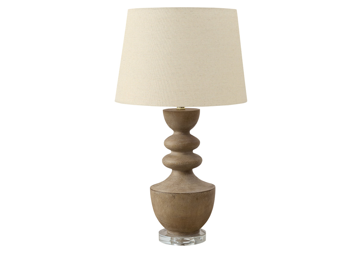 Amber Brown Resin Table Lamp | Ortholuxe Home - Photo 2