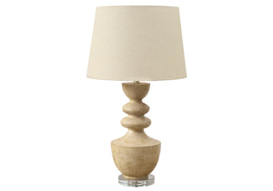 Amber Beige Resin Table Lamp | Ortholuxe Home - Photo 2