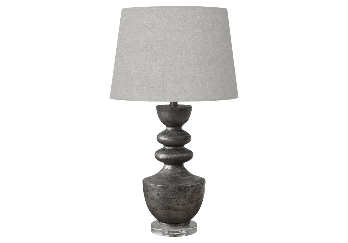 Amber Grey Resin Table Lamp | Ortholuxe Home - Photo 2