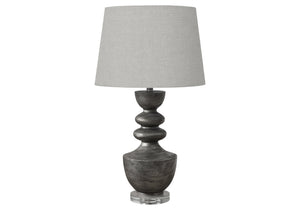 Amber Grey Resin Table Lamp | Ortholuxe Home - Photo 2