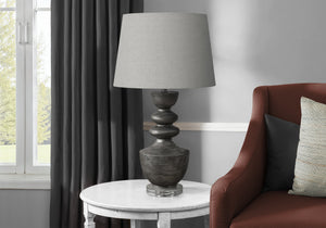 Amber Grey Resin Table Lamp | Ortholuxe Home