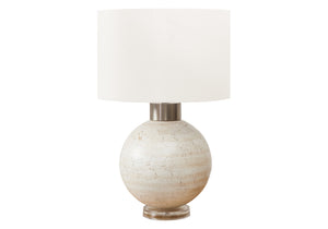 Amber Beige Resin Table Lamp | Ortholuxe Home - Photo 2