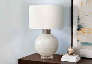 Amber Beige Resin Table Lamp | Ortholuxe Home