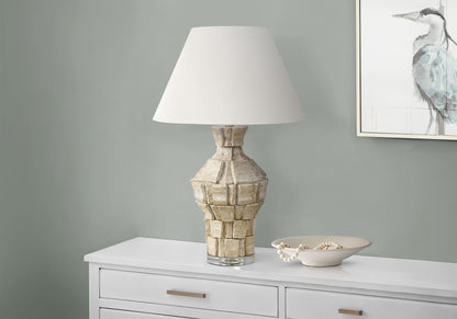 Cobalt Beige Resin Table Lamp | Ortholuxe Home