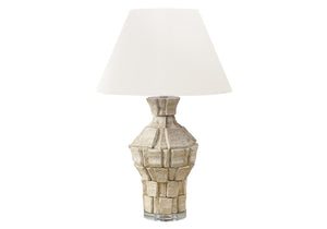 Cobalt Beige Resin Table Lamp | Ortholuxe Home - Photo 2