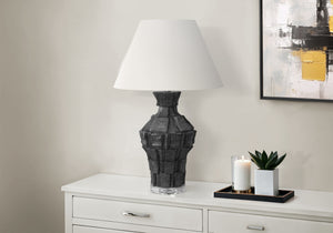 Cobalt Black Resin Table Lamp | Ortholuxe Home