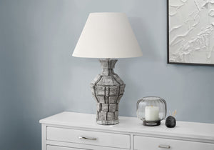Cobalt Grey Resin Table Lamp | Ortholuxe Home