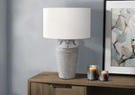 Cobalt Grey Ceramic Table Lamp | Ortholuxe Home