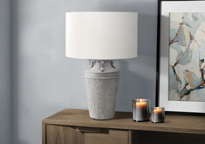 Cobalt Grey Ceramic Table Lamp | Ortholuxe Home