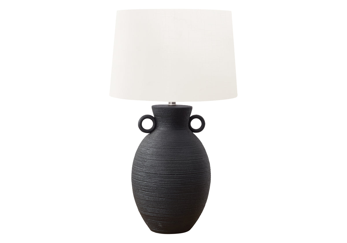 Crystal Black Ceramic Table Lamp | Ortholuxe Home - Photo 2