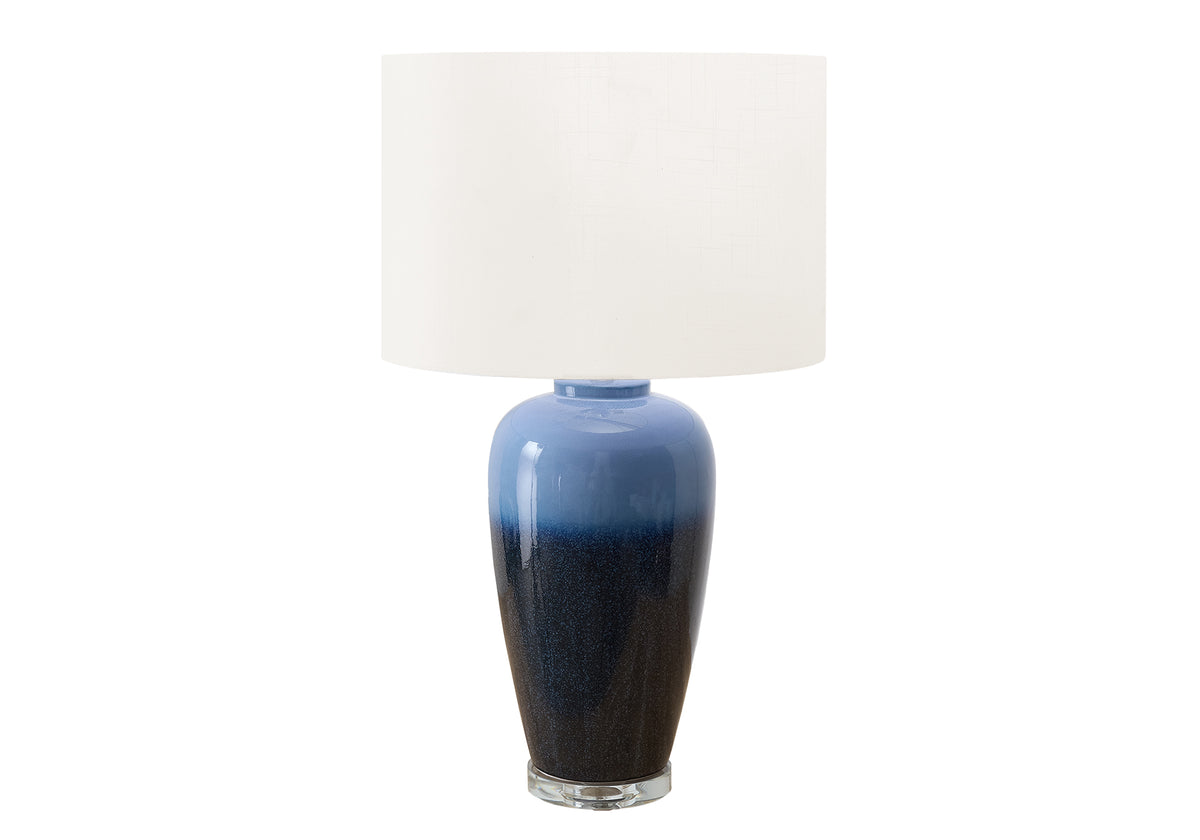 Crystal Blue Ceramic Table Lamp | Ortholuxe Home - Photo 2
