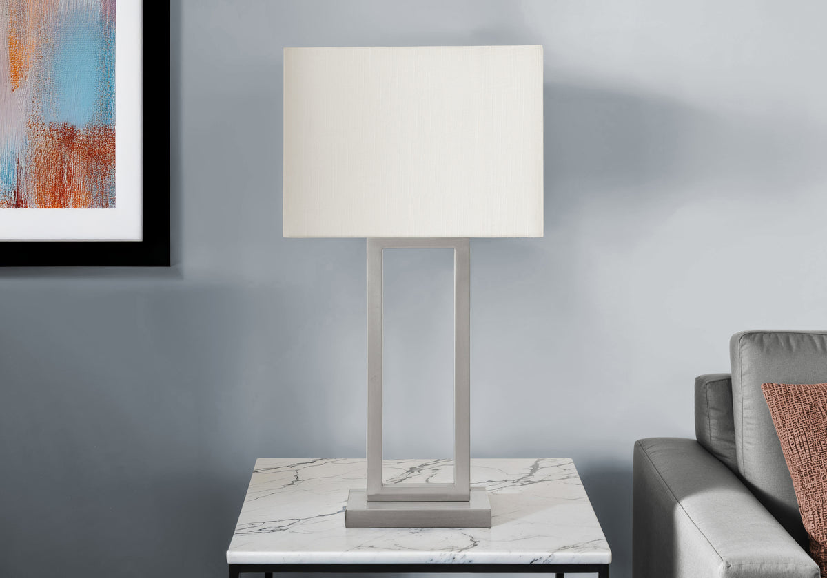 Diamond Nickel Metal Table Lamp | Ortholuxe Home