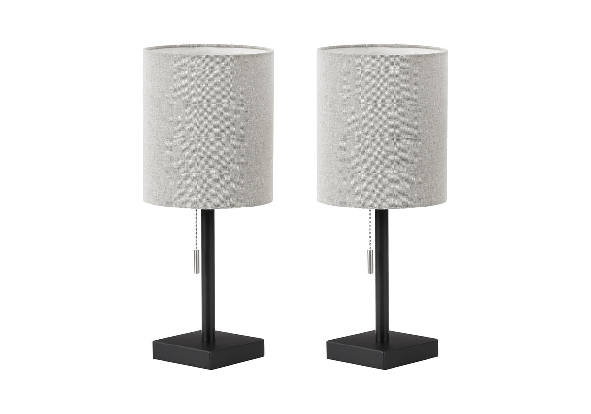 Emerald Black Metal Table Lamp (Set of 2) | Ortholuxe Home - Photo 2